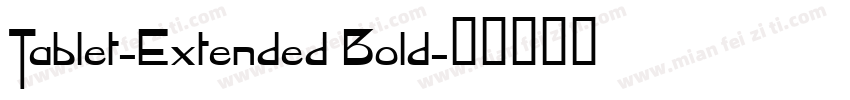 Tablet-Extended Bold字体转换